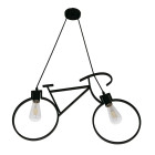 Підвісний світильник Levistella 909XL1050-2 BK дизайнерський світильник-велосипед для дитячої кімнати, 2 лампи E27 Підвісний світильник Levistella 909XL1050-2 BK дизайнерський світильник-велосипед для дитячої кімнати, 2 лампи E27