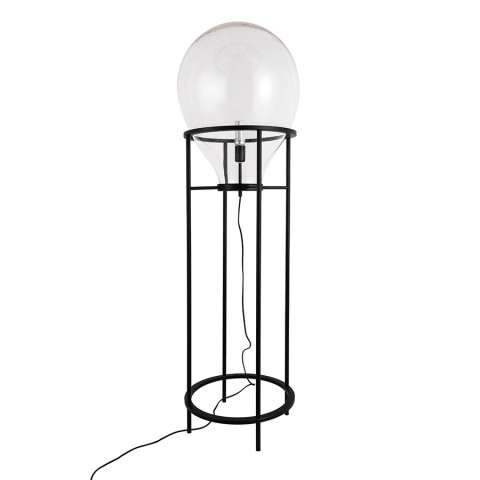 Торшер Levistella 909XLL04F BK+CL — чорний корпус, прозорий плафон