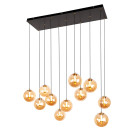 LED люстра каскадна Levistella 999150F-11 AB+AM модерн 22 W на 11 плафонів LED люстра каскадна Levistella 999150F-11 AB+AM модерн 22 W на 11 плафонів