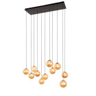 LED люстра каскадна Levistella 999150F-11 AB+AM модерн 22 W на 11 плафонів LED люстра каскадна Levistella 999150F-11 AB+AM модерн 22 W на 11 плафонів