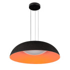 Стильна підвісна LED-люстра Levistella 781PL3953 (600) BK+ORANGE чорна з жовтогарячим 46W