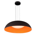 Стильна підвісна LED-люстра Levistella 781PL3953 (600) BK+ORANGE чорна з жовтогарячим 46W