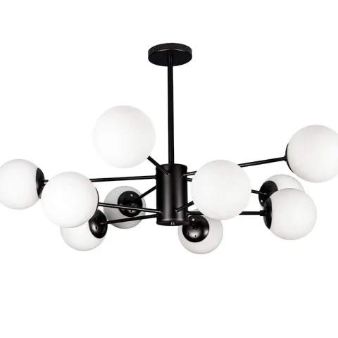 Люстра Levistella 7526033-10 BK+WH (10 плафонов, E27)