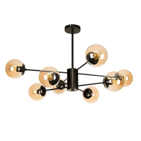 Люстра Levistella 7526033-8 BK+BR, 8 плафонов