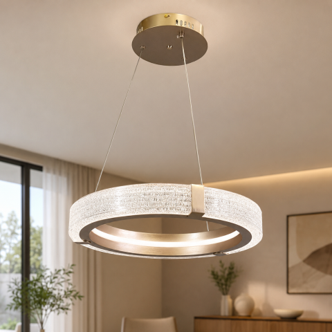 Світлодіодна люстра підвісна Artlight MB240118/40RGD з одним кільцем, 52W