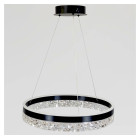 Світлодіодна люстра підвісна Artlight MD230327BK з чорним кільцем, 53W