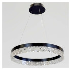 Світлодіодна люстра підвісна Artlight MD230327BK з чорним кільцем, 53W