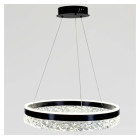 Світлодіодна люстра підвісна Artlight MD230327BK з чорним кільцем, 53W