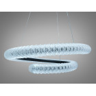 Сучасна підвісна LED люстра Diasha MD2509/800BK чорна кільцева 80 см з пультом