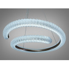 Стильна підвісна LED люстра Diasha MD2509/800CG графіт 132W з пультом до 22 м2