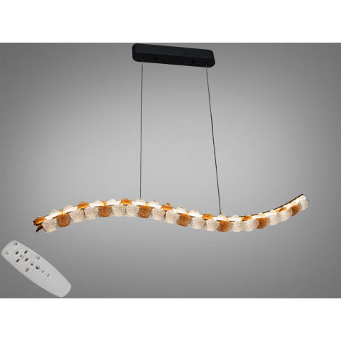 Люстра підвісна LED Diasha MD2511/1000CG шампань 55Вт пульт