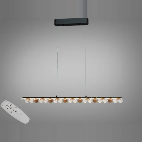 Підвісна люстра Diasha MD25115/1000BK LED чорна 55Вт, 3025Лм, пульт Підвісна люстра Diasha MD25115/1000BK LED чорна 55Вт, 3025Лм, пульт