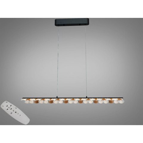 Підвісна люстра Diasha MD25115/1000BK LED чорна 55Вт 3025Лм пульт Підвісна люстра Diasha MD25115/1000BK LED чорна 55Вт 3025Лм пульт