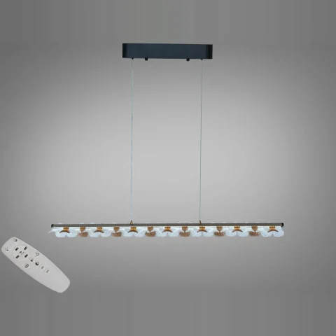 Підвісна LED люстра Diasha MD25115/1000CG шампань, 55 Вт, пульт, 3 режими Підвісна LED люстра Diasha MD25115/1000CG шампань, 55 Вт, пульт, 3 режими