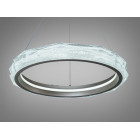 Сучасна LED-люстра Diasha MD3528/500CG шампань 51 Вт з пультом, 50 см