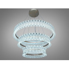 Підвісна LED-люстра Diasha MD3529/800+600+400CG для вітальні, зали та сходів, 122 W, пульт, 78 см, 15-25m2 Підвісна LED-люстра Diasha MD3529/800+600+400CG для вітальні, зали та сходів, 122 W, пульт, 78 см, 15-25m2