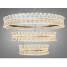 Підвісна LED-люстра Diasha MD3529/800+600+400CG для вітальні, зали та сходів, 122 W, пульт, 78 см, 15-25m2 Підвісна LED-люстра Diasha MD3529/800+600+400CG для вітальні, зали та сходів, 122 W, пульт, 78 см, 15-25m2