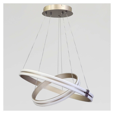 Сучасна LED люстра з двома кільцями MD78099/60+40CF Artlight у кольорі рожеве золото