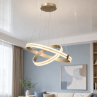 Сучасна LED люстра з двома кільцями MD78099/60+40CF Artlight у кольорі рожеве золото Сучасна LED люстра з двома кільцями MD78099/60+40CF Artlight у кольорі рожеве золото