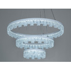 Стильная подвесная LED-люстра для зала Diasha MD78201/600+400+200WH, біла, 105W, Ø60 см, 3 кільця