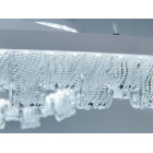 Стильная подвесная LED-люстра для зала Diasha MD78201/600+400+200WH, біла, 105W, Ø60 см, 3 кільця