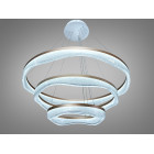 Підвісна LED-люстра Diasha MD86672/800+600+400CG для вітальні, зали та сходів, пульт, 122 W, 78 см, 14-20m2 Підвісна LED-люстра Diasha MD86672/800+600+400CG для вітальні, зали та сходів, пульт, 122 W, 78 см, 14-20m2