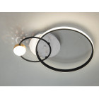 Люстра стельова LED Diasha MX2986-2A WH+BK, 35Вт, білий+чорний, діаметр 39 см, для коридору, спальні, кухні Люстра стельова LED Diasha MX2986-2A WH+BK, 35Вт, білий+чорний, діаметр 39 см, для коридору, спальні, кухні
