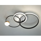 Люстра стельова LED Diasha MX2987-3S WH+BK, 45Вт, білий+чорний, сучасний стиль для вітальні, спальні, коридору Люстра стельова LED Diasha MX2987-3S WH+BK, 45Вт, білий+чорний, сучасний стиль для вітальні, спальні, коридору