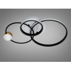 Люстра стельова LED Diasha MX2987-3S WH+BK, 45Вт, білий+чорний, сучасний стиль для вітальні, спальні, коридору Люстра стельова LED Diasha MX2987-3S WH+BK, 45Вт, білий+чорний, сучасний стиль для вітальні, спальні, коридору