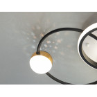 Люстра стельова LED Diasha MX2987-3S WH+BK, 45Вт, білий+чорний, сучасний стиль для вітальні, спальні, коридору Люстра стельова LED Diasha MX2987-3S WH+BK, 45Вт, білий+чорний, сучасний стиль для вітальні, спальні, коридору
