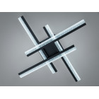 Стельова LED-люстра Diasha MX3068/4BK, геометрична перехресна, 80×80 см, 57 W Стельова LED-люстра Diasha MX3068/4BK, геометрична перехресна, 80×80 см, 57 W