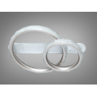 LED-люстра Diasha MX3528/600+400CG шампань 90 Вт з пультом, 2 кільця
