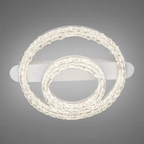 Современная потолочная люстра Diasha MX78203/400+200WH с акриловыми кольцами, 60W