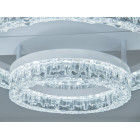 Сучасна стельова люстра Diasha MX78203/400+200WH з акриловими кільцями, 60W Сучасна стельова люстра Diasha MX78203/400+200WH з акриловими кільцями, 60W