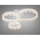 Сучасна стельова LED-люстра Diasha MX78204/1+1WH 87W, три акрилові кільця, 3 режими світла, 60×45 см Сучасна стельова LED-люстра Diasha MX78204/1+1WH 87W, три акрилові кільця, 3 режими світла, 60×45 см