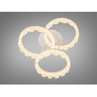Сучасна стельова LED-люстра Diasha MX78204/3WH 90W, три кільця, 3 режими світла, 52 см Сучасна стельова LED-люстра Diasha MX78204/3WH 90W, три кільця, 3 режими світла, 52 см
