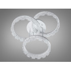 Сучасна стельова LED-люстра Diasha MX78204/3WH 90W, три кільця, 3 режими світла, 52 см Сучасна стельова LED-люстра Diasha MX78204/3WH 90W, три кільця, 3 режими світла, 52 см