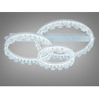 Стельова декоративна LED-люстра Diasha MX78205/500+400+300WH, потрійні акрилові кільця, 103W