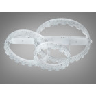 Стельова декоративна LED-люстра Diasha MX78205/500+400+300WH, потрійні акрилові кільця, 103W