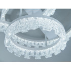 Стельова декоративна LED-люстра Diasha MX78205/500+400+300WH, потрійні акрилові кільця, 103W