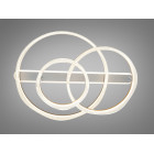 Стельова LED люстра Diasha MX86672/400+800+600CG шампань 170W 3 кільця з пультом