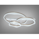 Стельова LED люстра Diasha MX86672/400+800+600CG шампань 170W 3 кільця з пультом