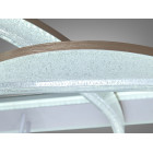 Стельова LED люстра Diasha MX86672/400+800+600CG шампань 170W 3 кільця з пультом