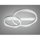 Стельова LED люстра Diasha MX86672/600+400CG шампань 105 Вт з пультом