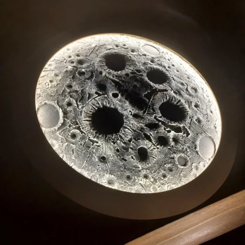 Дизайнерський світильник-нічник «Місяць» Moon (LED стрічка), стельовий