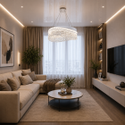 Елегантна підвісна LED люстра Diasha P7027/D500WH біла 58W до 20 м2
