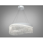Елегантна підвісна LED люстра Diasha P7027/D500WH біла 58W до 20 м2