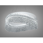 Елегантна підвісна LED люстра Diasha P7027/D500WH біла 58W до 20 м2
