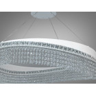 Світлодіодна люстра Diasha P7027/D800WH, кришталь, 100 W, 79 см, 15-25m2