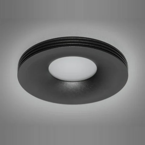 Точковий вбудований світильник Diasha PR-13-BK Aluminium, 40W, чорний